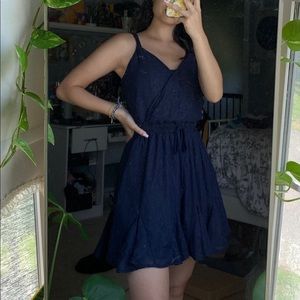 brand new navy blue francesca’s dress